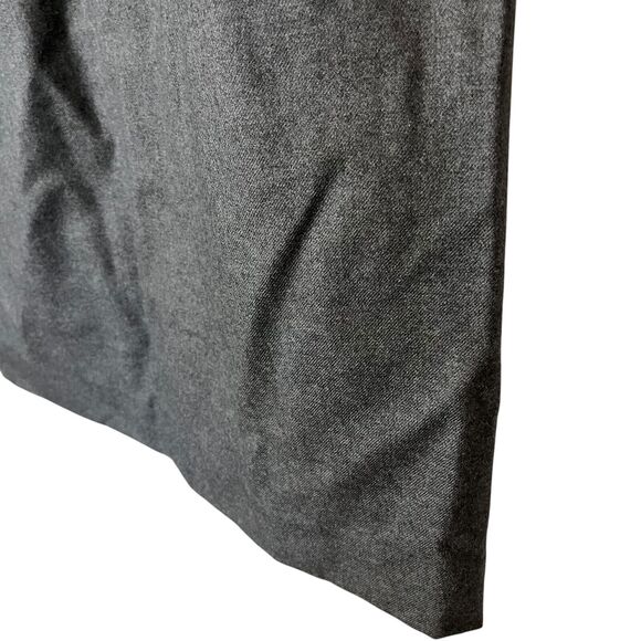 Liz Claiborne Pleated Midi Modest Vintage Gray Wool Skirt Pockets Old Money 14 - Picture 7 of 15